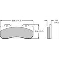 thumbnail image 2 of Wilwood 150-13773K Street Performance / Racing Brake Pads 0.775 Inch Thickness, 2 of 2