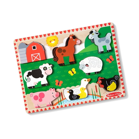 Rompecabezas Melissa & Doug Chunky Granja 8 piezas