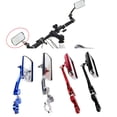thumbnail image 1 of Lubelski 1/2Pcs Adjustable Mountain Bike Bicycle Handlebar Side Rearview Mirrors Glasses, 1 of 7