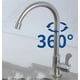 thumbnail image 2 of Grifo de agua fría solo acero inoxidable SUS304 para fregadero de cocina, 2 of 5
