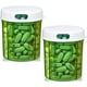 thumbnail image 1 of Dispensador organizador de pastillas redondo, paquete de 2, pastilleros con 4 compartimentos para medicamentos, vitaminas y suplementos, pastillero diario para biberones, 1 of 5