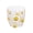 Yellow, variant on Colorful Hand-painted Polka Dot Embossed Glass, 10.5oz Drinking Glasses Handmade Multicolor Glassware