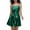 Green, variant on HNMKIU Women's Sequin Hot Gold Solid Color Pleated Performance Long Dress for Stage 02_Bronze,L