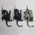 thumbnail image 4 of Black Flying Dragon Head and Tail Swinging Garden Pendant Garden Home Decoration Ornaments Resin Crafts, 4 of 5
