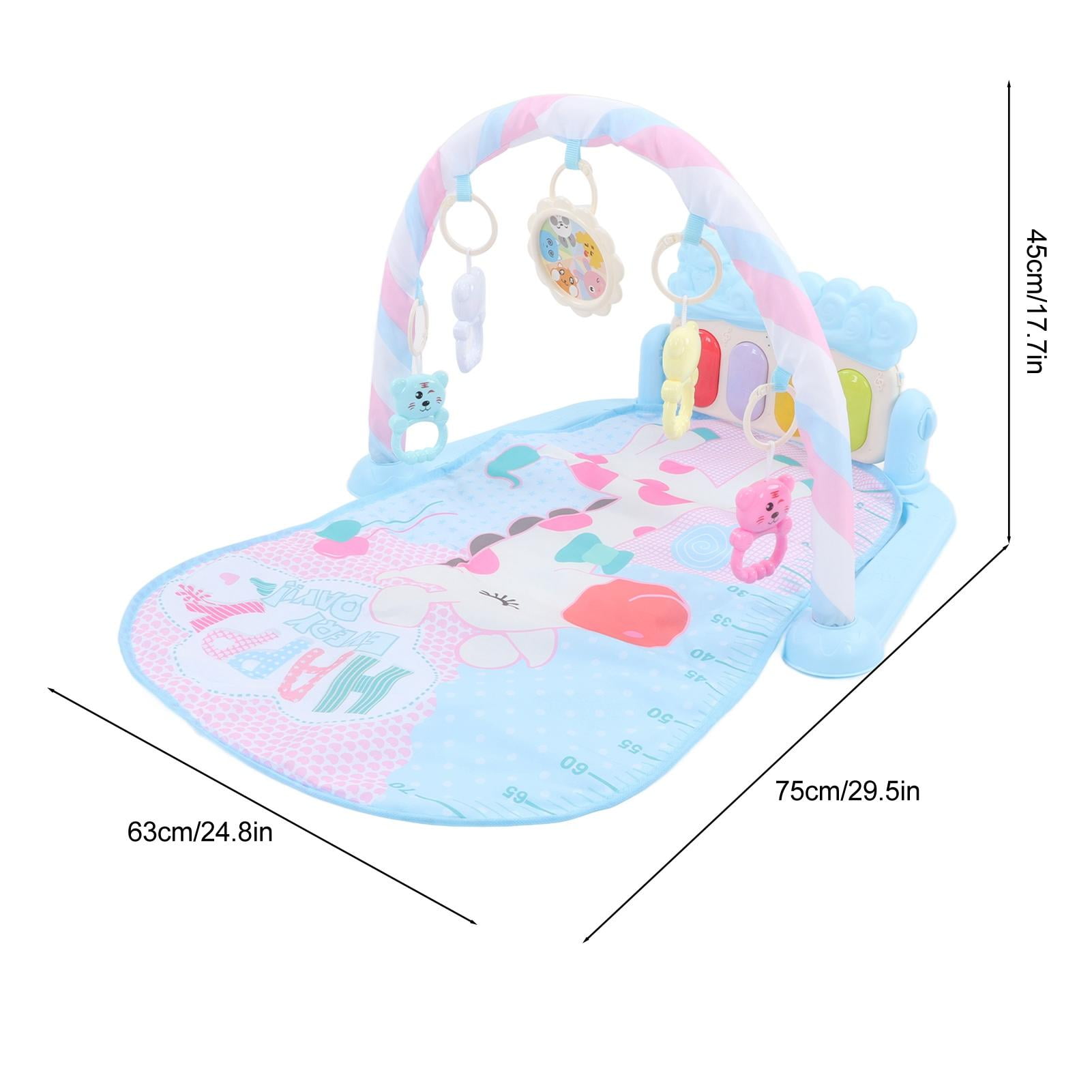 LAZIOEGR Baby Kick Play Piano Mat (29.5" x 24.8" x 17.7") - Soft, Vibrant, Music & Light Learning Toy for Infant & Toddler Development