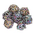 thumbnail image 1 of Hollow Metal Dice Metal Dice Set Balanced Rolling Polyhedral Copper 7pcs for Kids for Card Games ANGGREK Otros, 1 of 8