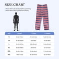 thumbnail image 4 of Susaid USA Colors Stripes Print Mens Pajama Pants Set Sleep & Lounge Pants, PJ Bottoms with Pockets and Button Fly-Large, 4 of 6