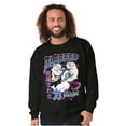 thumbnail image 3 of Popeye Blessed Cool Asian Inspired Men's Crewneck Sweatshirt Brisco Brands S, 3 of 6
