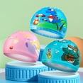 thumbnail image 3 of LJNYFDC Unisex Swimming Hats Kids Swimming Hats 4Pcs Quick Dry High Elastic Non Slip Seamless Fit Cartoon Pattern Protective Nylon Stretchy Cute Swim Caps, 3 of 7