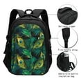 thumbnail image 3 of Disketp Peacock Feathers2 Mochila de Viaje Estampada para Laptop con Puerto de Carga USB, Mochila Impermeable para Computadora – Regalo para Hombres y Mujeres, 3 of 7