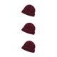 thumbnail image 5 of Gorros Otoño Invierno Tejido Casual Melón Beanie Moda Lana Qarigey Rojo, 5 of 6