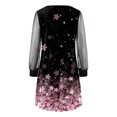 thumbnail image 5 of KIHOUT Awdenio Midi Dress with Floral Print, Bohemian Style, Long Sleeve, Round Neck, 5 of 5