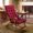 Red, variant on Saving Seat Cushions For Home Use- Tufted Corduroy Floor Cushions For Living Room Tatami-47 Inch