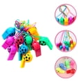 thumbnail image 4 of KAKOWELY 100 silbatos con cordón, silbato de fútbol, suministros para fiestas de fútbol, recuerdos de fiesta de fútbol, 4 of 4
