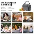 thumbnail image 6 of MEXS Insulated Lunch Bag for Women Men Large Reusable Lunch Box Adult Leakproof Portable Cooler Tote Bags for Work Picnic, 6 of 9
