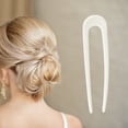thumbnail image 2 of Unique Bargains 1 Pc Chignon Pin U-shaped Hair Hairpin for Women Beige, 2 of 5