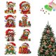 thumbnail image 1 of Pintura Diamantes Decoraciones Colgantes 5D Diy 8 Piezas ACRYLIC Dibujos Animados Navidad Forma Especial, 1 of 9