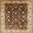 thumbnail image 1 of Ahgly Company Machine Washable Indoor Square Industrial Modern Red Brown Area Rugs, 6' Square, 1 of 7