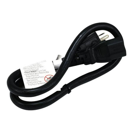 UPC: 0844660052906 | Monoprice 3-Prong Power Cord – 2 Feet – Black | NEMA 5-15P to IEC 60320 C13  14AWG  15A