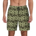 thumbnail image 2 of Goofa Green Snake Printed Men's Swim Trunks Board Shorts Quick Dry Mens Swimming Trunks with Compression Liner,Breathable Fit Hawaii Beach Shorts-3X-Large, 2 of 9