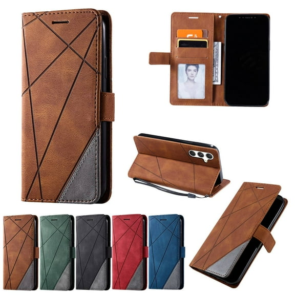 For Samsung Galaxy S25 Ultra S25 Plus Phone Case Leather Wallet Case with Card Holder Phone Cover