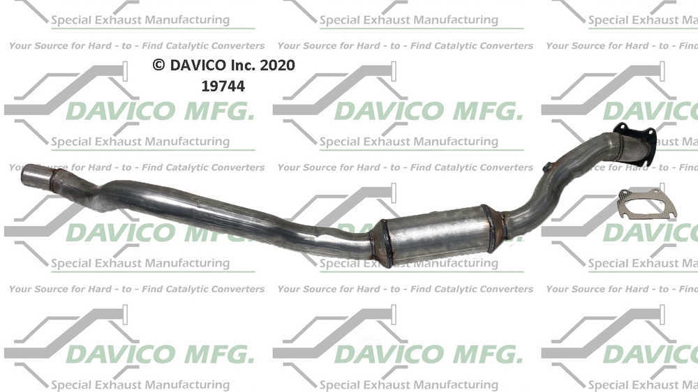 Davico Mfg 19744 Direct-Fit Catalytic Converter