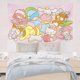 thumbnail image 3 of Decoración de pared Kawaii Sanrios Kitty Kuromi My Melody Cinnamoroll dibujos animados lindo fondo de habitación póster de tela pared regalo para niña, 3 of 3