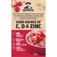 thumbnail image 3 of (6 pack) Quaker Immunity Instant Oatmeal, Raspberry Strawberry, Good Source of Vitamins C, D, & Zinc, Whole Grains, 1.41 oz packets, (6 Pack), 3 of 7