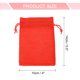 thumbnail image 2 of Bolsas de Yute Uxcell con Cordón, Sacos de Favor, Bolsas de Joyería para Regalos, Rojo Brillante, 2 of 7