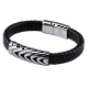 thumbnail image 2 of Pulsera para Hombre LUCKMAN Piel Vegana y Acero Inoxidable Modelo Noah negro, 2 of 7
