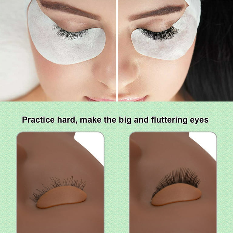 Soft Silicone Mannequin Head for Makeup Eyebrow Practice Massage