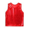 thumbnail image 4 of YIZYIF Big & Little Boys Girls Metallic Cropped Tank Top Dance Performance Gymnastic Tops Costume,Sizes 1-18, 4 of 6