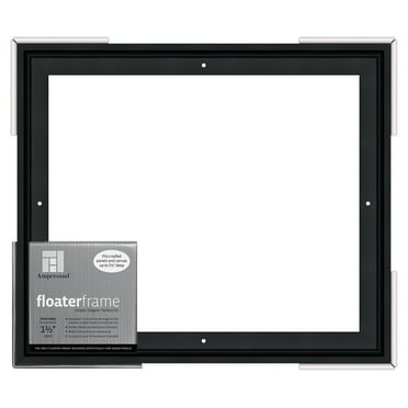 Ampersand Art Floaterframes Thin Edge (1/4" Face) 1-7/8" Frame Profile for 1-1/2" Deep Artwork 11" x 14" Black