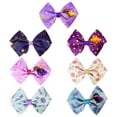 thumbnail image 3 of Disney Wish Kids Hair Bows - Hair Accessories Set - 7 Pcs 4 Inch Bow Bundle - Hair Bows for Girls - Different print on each clip - Alligator Clip - Ages 3+, 3 of 7