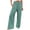 Mint Green, variant on KHONTS Women's Casual High Waisted Palazzo Pants Wide Leg Trendy Trousers Floral Printed Boho Beach Vacation Pants with Pockets Purple XL