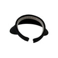 thumbnail image 4 of Top Headwear Sports Cotton Twill Clip-On Visor 3.5 Inch Wide Brim, Black, 4 of 4