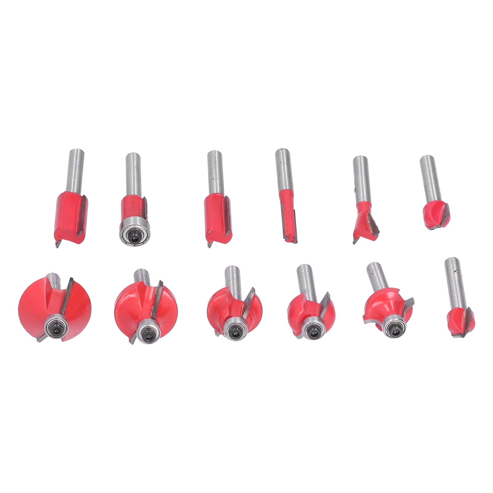 Ymiko 12Pcs Router Bits Kit High Speed 