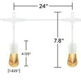 thumbnail image 2 of Enbrighten Vintage LED Café String Lights, 24ft., White Cord, 35646, 2 of 9