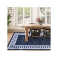 Blue-10*13 feet Contemporary Machine Washable Area Rug Modern Geometric ...