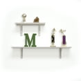 thumbnail image 3 of InPlace Rectangle Wood Cottage Bracket Shelf, One Shelf, 36W x 7D x 7H, White, 3 of 7