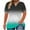 Green, variant on Uaswgudfs Women's Plus Size Gradient Color Oversized Blouse – Casual Short Sleeve Midi Tunic Tee for Everyday Summer Wear