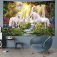 thumbnail image 2 of Tapiz de decoración de unicornio sagrado para colgar en la pared, fondo de tela psicodélica de Navidad, Alfombra de pared, tienda de campaña, Mattres de viaje, 2 of 4