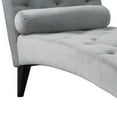 thumbnail image 3 of Daniel Tufted Chaise with Small Bolster Pillow Grey, 3 of 4