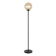 thumbnail image 3 of Evelyn&Zoe Oula 66" Tall Floor Lamp with Glass Shade, Blackened Bronze/Mercury Glass, 3 of 10