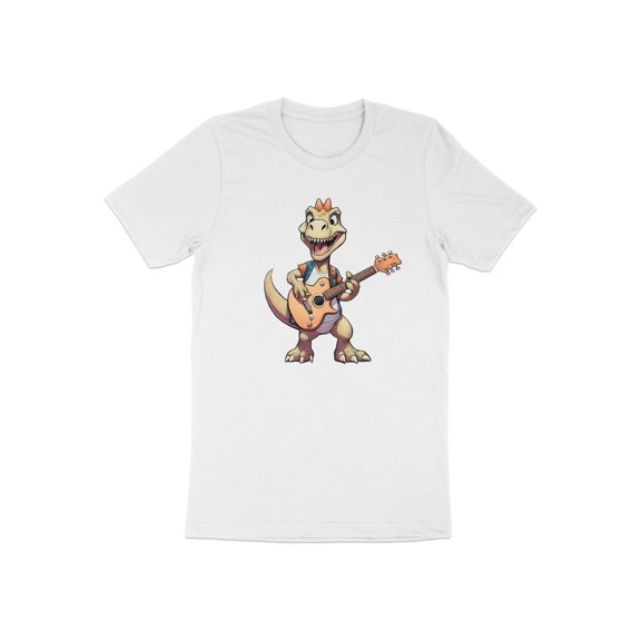 Funny Guitar Player Guitarist Dino Dinasour Musician Gift T-Shirt Cute Dino Guitarist Music Birthday Holiday Present Tshirt