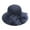 Navy Blue, variant on Visland Women Church Cap Bow Wide Brim Summer Bowknot Hat for Tea Party Wedding