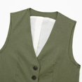 thumbnail image 5 of Clearance! Lisingtool Plus Size Coat Women's Solid Casual Linen Blend Vest Jacket Promotion Sale, 5 of 7