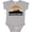 AC-Heather Grey, variant on Minneapolis Minnesota Skyline Retro Sunset Boys or Girls Baby Bodysuit
