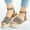 Multicolor, variant on JeashCHAT Woman Summer Sandals Open Toe Buckle Ankle Strap Espadrilles Flatform Wedge Casual Sandal (Yellow)
