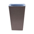 thumbnail image 2 of Brick Pattern Flowerpot Imitation Metal Plastic Flower Pot Square And Tall Type For Gardening Potted Plants New, 2 of 2